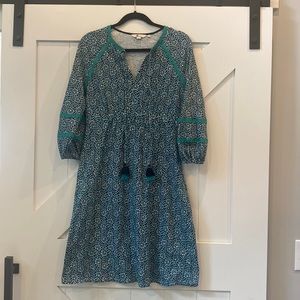 Boden Cotton 3/4 sleeve dress